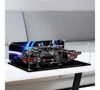 FEIFANBOYANG Vitrina acrílica para Lego 75389 modelo Dark Millennium Falcon, caja de exhibición transparente a prueba de polvo (base negra)