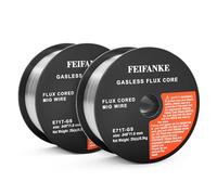 FEIFANKE Alambre de Soldadura 1,0 mm 2KG E71T-GS Hilo Soldar Sin Gas Para Máquina de Soldar, Rollo de Alambre D100,2 Pieza