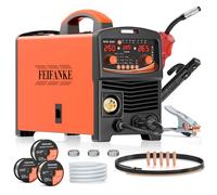 FEIFANKE Maquina Soldar Hilo Sin Gas 250A 230V 6 en 1 Sin Gas MIG/Gas MIG/MMA/LIFT TIG/Soldadura Puntos/Monopulso MIG IGBT Inverter Soldador con AlimentacióN RáPida de Alambre Prueba de Gas