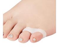 feifanshop 4 separadores de dedos de silicona para dedos pequeños, protección contra la fricción, para juanetes y juanetes