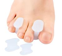 feifanshop 8 separadores de dedos de silicona, corrector de dedos superpuestos, para juanetes, juanetes, juanetes, juanetes, alivio del dolor