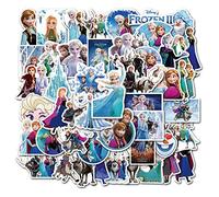 Feifei'S Bow 50 pegatinas para niños, diseño de princesa Vengadores, superhéroes, Elsa, Toy Story, para equipaje, portátil, monopatín, impermeable, para bolsas de fiesta, (Elsa (aleatorio))
