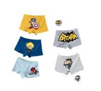 FEIFEI'S Bow Paquete de 5 Calzoncillos para niños y niños, Spider Batman, Ropa Interior para niños pequeños, Pantalones Cortos de algodón, Set01 5-6 años, 5-6 Years