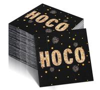 Feifeiya Hoco - 60 servilletas de papel desechables de 16.5 x 16.5 cm, servilletas de papel desechables para postres y bebidas, servilletas para decoupage, servilletas de almuerzo, para fiestas, bodas