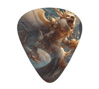 Feihe - Juego de púas de guitarra, 3 grosores diferentes, 12 piezas para una variedad de instrumentos