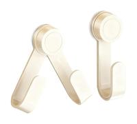 FEIHS 2 Piezas Soportes para Tapas de Ollas, Organizador de tapa de Olla Ajustable, Soporte para Tapas de Ollas, Adecuado para Guardar Ollas,Tapas,Bandejas de Horno y Tablas de Cortar(Blanco Lechoso)