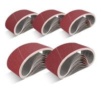FEIHU 10 piezas Bandas de Lija 65 x 410 mm. Para pulir metal y madera. Grano 120