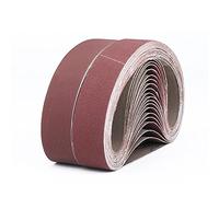 FEIHU Banda Abrasiva de óxido de aluminio, Bandas de Lija 50x686mm,para pulir metal,madera,cada 3x40/80/120/180/320,juego de cintas de lijado,para lijadora de banda (15piezas)
