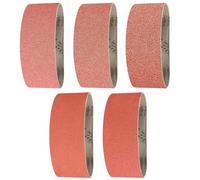 FEIHU Banda de lijado 75 x 510 mm.5 tipos de grano mixto (3X40 /80/120/180/320).15 piezas de bandas de lijado para lijadoras de banda, metal, madera, pulido