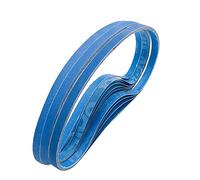 FEIHU Banda de lijado 9 x 533 mm, 5x60/80/100/120/240/320 arena gruesa, para paño abrasivo de metales pesados Mini lijadora de banda -Y, 30 piezas