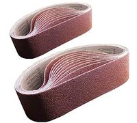 FEIHU Bandas abrasivas, cada una de 100 x 915mm2x80/120/150/240/400 arena gruesa aptas para esmerilar y pulir madera,superficies metálicas y no metálicas (10 piezas)
