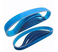 FEIHU Bandas abrasivas metálicas 50 x 1020 mm, 2 x grano 60/80/100/120/240/320. para lijar, pulir (12 piezas)