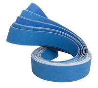 FEIHU Bandas abrasivas metálicas 50 x 1500 mm, 2 x grano 60/80/100/120/240/320. para lijar, pulir (12 piezas)