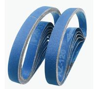 FEIHU Bandas de Lija 20x520 mm.60 grano. Para lijadoras de banda, madera, Eliminación de óxido, eliminación de pintura - Juego de 20 bandas de lija.