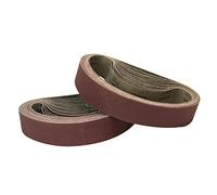 FEIHU Bandas de Lija 40x760 mm 5 tipos de grava mixta (cada3x40/80/120/180/320).Juego de cintas lijadoras,para lijadoras de banda | madera | pulido de metales (15 piezas)