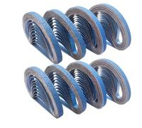 FEIHU Bandas de lijado de corindón 30 x 533 mm cada una 5 x grano 60/80/100/120/240/320 para lijadora de banda |Lima eléctrica |Juego de bandas de lijado 30 piezas