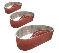 FEIHU bandas lijadoras 100 x 915 mm grano 80 Adecuadas para pulidoras de metal-madera 6 piezas