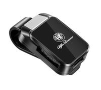 FEIHUAJIANIAN Portagafas Coche para Alfa Romeo Giulia GTA/GTAm Limited Edition 2021, Soporte Antideslizante para Gafas de Sol Sujetagafas Accesorio de Interior Fácil de Instalar,Bla-CK