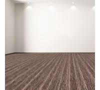 FEIJDON Moqueta Punzonada Rips 200 x 900 cm Barata Aislante y Protectora Moqueta Ferial Robusta y Resistente a La Intemperie para Terraza, Balcón y Tiempo Libre, Marrón