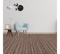 FEIJDON Moqueta Punzonada Rips 300 x 990 cm Barata Aislante y Protectora Alfombras Salon Grande en Muchos Colores y Tamaños para Apartamento, Oficina, Marrón