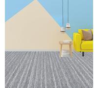 FEIJDON Moqueta Punzonada Rips 400 x 860 cm Barata Aislante y Protectora Alfombras Salon Grande Robusta y Resistente a La Intemperie para El Dormitorio, Oficina, Estudio, Gris Claro