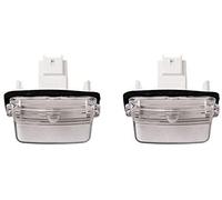FEILIDAPARTS Par de luces para matrícula,intended for Citroen C3 C4 C5 Saxo Peugeot 207 306 406 96-
