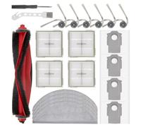 Feilifan 21 piezas Accesorios Kit para Roborock Q10 S5+/Q10 S5 Robot Aspirador, Piezas de Repuesto Cepillo Principal, Cepillo Lateral, Filtro, Mop Toallitas, Bolsas de aspiradora