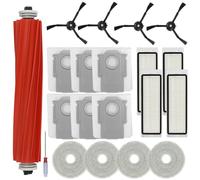 Feilifan Kit de 20 accesorios para robot aspirador Roborock Q Revo, piezas de repuesto cepillo principal, cepillo lateral, filtro lavable, paños de fregona, bolsa de polvo