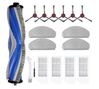 Feilifan Kit de accesorios para aspiradora robot ECOVACS DEEBOT N20/N20 Plus/N20 PRO PLUS, piezas de repuesto cepillo principal, cepillo lateral, filtro, almohadillas de fregona (16 piezas)