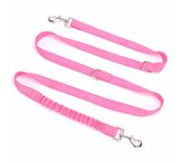 feiling Correa multiusos para perros, dos ganchos, reflectante, correa de entrenamiento con amortiguador elástico, para perros medianos y grandes (rosa)