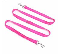 feiling Correa multiusos para perros, dos ganchos, reflectante, correa de entrenamiento con amortiguador elástico, para perros medianos y grandes (rosa)