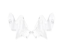 FEILIVCI Piezas de Repuesto para Benelli BJ500GS-A TRK 502 X TRK502X TRK502 Kit De Deflector De Aire Lateral para Motocicleta Parabrisas Piezas modificación(Clear)