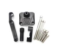 FEILIVCI Piezas de Repuesto para Kawasaki para Ninja 250R EX250 EX250 2008-2012 Kit Montaje Soporte Amortiguador Estabilizador Dirección CNC para Motocicleta Piezas modificación(Bracket-Black)