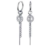 feilok Barra de cadena circular clavos digitales romanos pendientes de acero inoxidable y plata para hombres y mujeres