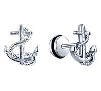 Feilok Mujer Hombre Pendientes acero inoxidable