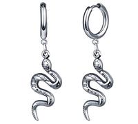 feilok Pendientes de perno pendientes de hombre pendientes de acero inoxidable pendientes de hombre pendientes de mujer serpiente