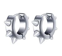 feilok Pendientes para hombres pendientes pendientes de perno de acero inoxidable pendientes perforadas para hombres pendientes para mujeres