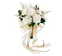 FEILUOYI Ramos de Novia de Boda, Flores Artificiales, Ramo romántico de Novia para Bodas, decoración del hogar, Regalos