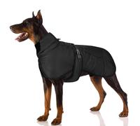 FEimaX Abrigo de Invierno para Perros Chaqueta a Prueba de Viento Cálido para Perros Medianos Grandes Chaleco Reflectante Ajustable Perro Ropa al Aire Libre para Mascotas