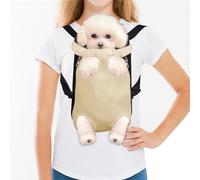 FEimaX Mochila Transportadora para Perros Gatos Mascotas Bolsa Viajar Ligera Mochila Transportar para Pequeño Perro de Mediano Gato Frontal Ajustar para Viajar Mascota