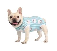 FEimax Traje de recuperación para perros después de una cirugía, heridas abdominales después de la recuperación quirúrgica, body suave y transpirable para mascotas pequeñas y medias, vendajes