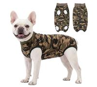 FEimaX Traje de Recuperación para Perros Hembras Machos, Body Postoperatorio Perro Chaleco de Recuperación Después de la Cirugía Protector de Heridas Abdominales para Perros Medianos y Grandes