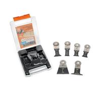 FEIN 4 + 2 Starlock PLUS Universal Set, Máxima variedad de materiales, resultados de corte precisos y una atractiva ventaja de precio frente a la compra individual. Alojamiento Starlock Plus.