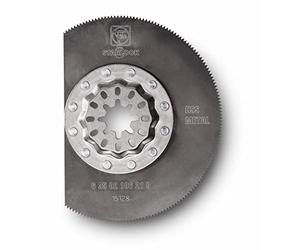 FEIN 5 discos de sierra HSS Ø 85 mm, Alojamiento Starlock, hoja segmentada, dentado metálico, hoja para plásticos, plástico reforzado con fibra de vidrio, madera, masilla y metales no ferrosos