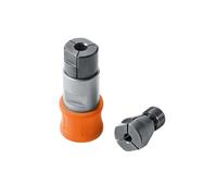 FEIN Adaptador para roscado con 2 pinzas portapieza para machos de Roscar M4/M5/M6/M8, para atornilladoras a batería FEIN con alojamiento QuickIN/ QuickIN MAX.