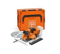 FEIN Sierra circular para metal a batería F-IRON Cut 57 AS para un corte en frío rápido y preciso de chapas, tubos y perfiles. Compatible con baterías AMPShare/Bosch18 V, sin baterías y cargador