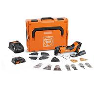 FEIN AMM 500 Plus Top Multiherramienta 18V, Batería 2.0Ah, StarlockPlus, Kit de Accesorios, en Maletín L-Boxx