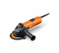 FEIN | Amoladora angular CG13-125V, Ø 125 mm, 1300 W, Velocidad en vacío 2 800 - 11 500 1/min, con velocidad variable para trabajos de desbaste y tronzado efectivos, Peso EPTA 2,30 kg