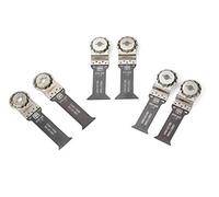 FEIN Best of E-Cut StarlockMax WOOD & METAL|6 hojas de sierra E-Cut extralargas para cortar madera y metal a gran profundidad, alojamiento StarlockMax, compatible con herramientas multifunción FEIN