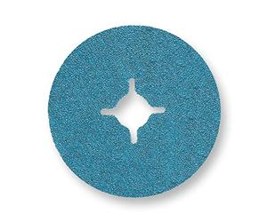 FEIN Disco abrasivo de fibra 125 mm, granulación 36, 10 x discos abrasivos por amoladoras angulares. Uso universal en acero y acero inoxidable